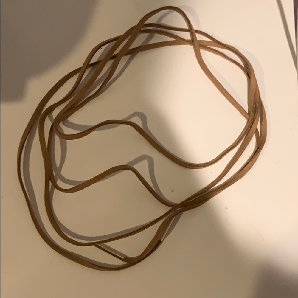 Suede Tan Rope Chocker - Picture 4 of 6